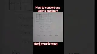 Unit Conversation || Km meter cm ||  लंबाई मापन के मात्रक! #Conversation #shubh