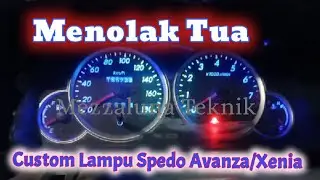 Rejecting old age, upgrade the old Avanza/Xenia speedometer lights with LED lights