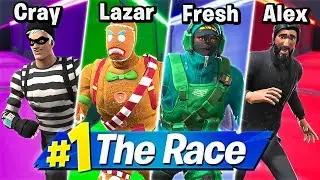 4 PERSON DEATHRUN RACE! Ft. LazarBeam, Crayator, AlexAce