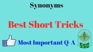 Synonyms Shortcut Tricks || Synonyms Tricks In Hindi ||  By Simply Education ||