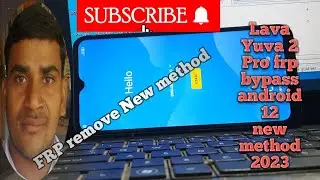 Lava Yuva 2pro(lzx408) FRP bypass android 12 New 2023