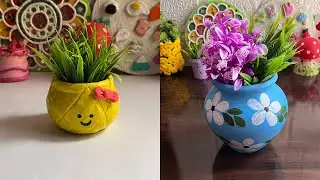 Top 10 Diy flower vase | Diy pen holder 🧿 #diyflower #vase #diypenholder #acrylicpainting #diy