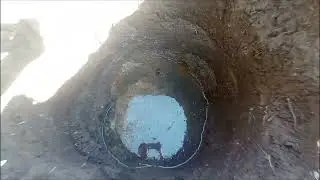 Як ми копали криницю.Скала під землею.
