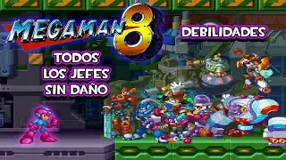 Megaman 8 (PS1) - Todos Los Jefes (Debilidades, Sin Daño)