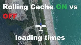 MSFS Microsoft Flight Simulator 2020 - Rolling Cache ON vs OFF - Loading times - Ultra Settings