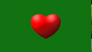 Beating Heart on Green screen HD !