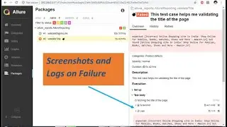 How to generate Allure Reports with Selenium & TestNG - Part 3 || Take Screenshots on Test Case Fail