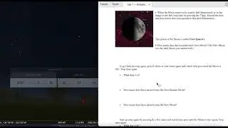Directions for Motions of the Moon and Eclipses Lab using Stellarium