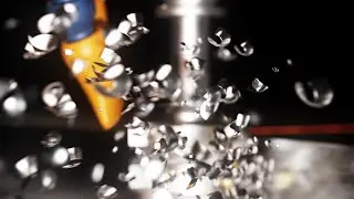 Steel CNC machining #blender #geometrynodes