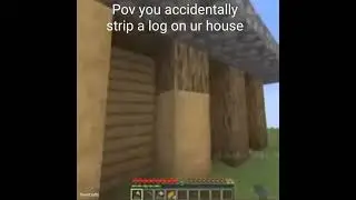 accidentally stripped a log