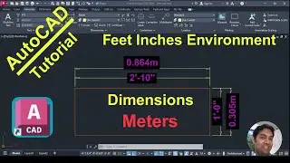 How to Create a Meter Dimension style for a Feet & Inches Environment in AutoCAD