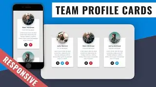[ HTML | CSS ] Team Profile Card LIST