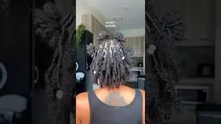 starter locs one month difference ⭐️ | #locs #locjourney #locstyles