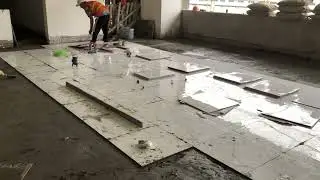 How to build 600x600 ceramic tiles in the kitchen
