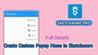 How to create Custom Popup Menu in Sketchware Pro