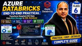 Azure Databricks Part 1| Class 6 | End-to-End Practical | Blob Storage to SQL Database