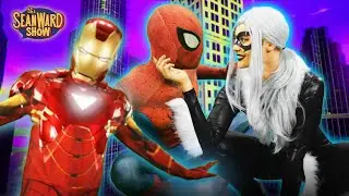 Spider-Man VS Black Cat VS Iron Man - Epic Superhero Parody Movie! The Sean Ward Show