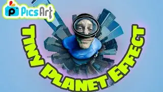 Cara Edit Tiny Planet Effect PicsArt Android Mobile