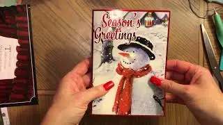 Christmas Card Junk Journal Tutorial