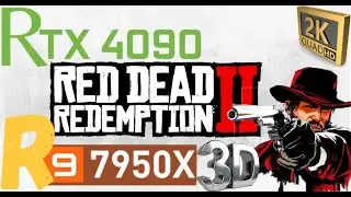 7950X3D + RTX 4090 2K PERFORMANCE | RED DEAD REDEMPTION 2 DLSS BENCHMARK | VULKAN VS DX12 | 1440p