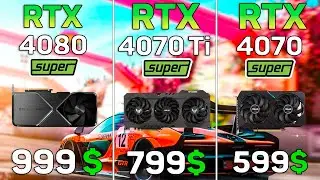 RTX 4080 SUPER vs RTX 4070 Ti SUPER vs RTX 4070 SUPER - 10 Games test