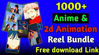 Anime & 2D Animation Reel Bundle / Copyright Free Anime Reel Bundle / digital Rakesh 4u
