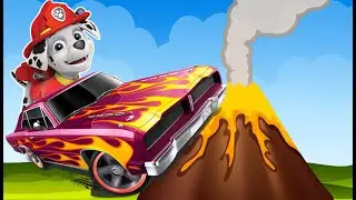 Rescuing Hot Wheels from the Volcano - Paw Patrol
