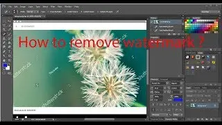 How to remove watermark from any image in photoshop