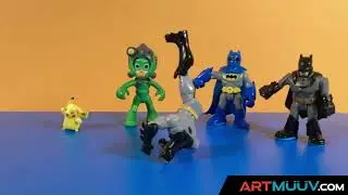 Stop Motion Animation - Batman and Pikachu Break Dance Battle