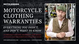 Motorcycle clothing warranties. Everything you didn't, and don’t, want to know