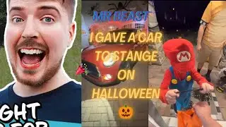 Strangers on Halloween Get a Car from MrBeast! Watch the Amazing Reactions!