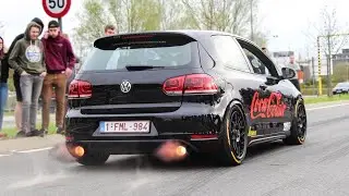 TOP 10 Loudest Bangs & Flames of the LOUDEST GOLF 6 GTI (Coca Colair)