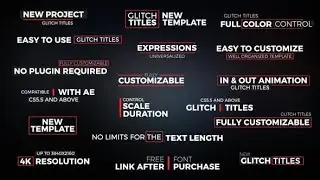 Videohive Glitch Titles    Essential Graphics   Premiere Pro » free after effects templates   after