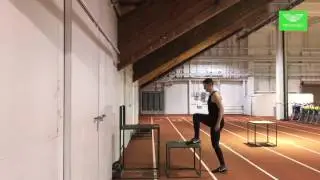 Two Box Split Leg With Knee Drive