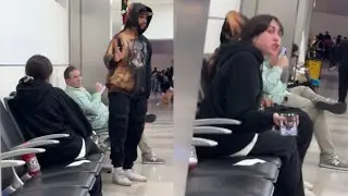 Insane Woman RAGES At Her Boyfriend In The Airport