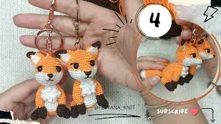 Amigurumi Fox Keychain Crochet | Part 4: Assembly and Final Steps 🦊