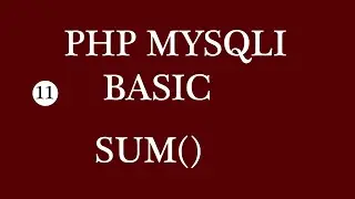 PHP MYSQLI BASIC SUM || How to sum total  numeric value from database using PHP MYSQLI.