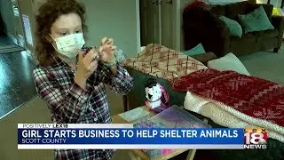 Nine-year-old creates business to raise money for animal shelter