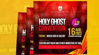Church program flyer design in Pixellab