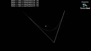 CG session: Bezier curve drawing using C language