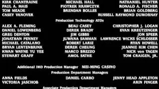 A Christmas Carol (2009) end credits re-do