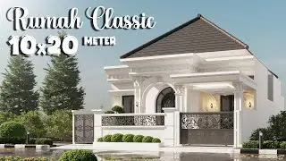 Rumah klasik 3 kamar tidur + mushola di lahan 10x20 meter dan interiornya dikelilingi indoor garden