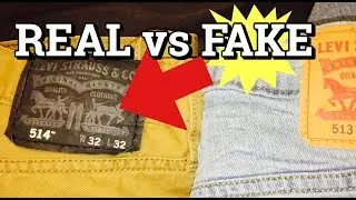 LEVIS JEANS | REAL VS FAKE | HOW TO SPOT FAKE LEVI'S JEANS!