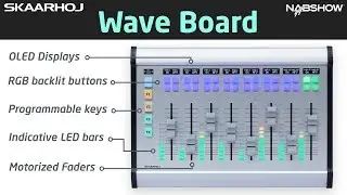 ATEM audio adjustment and monitoring with motorized faders, LED bars and OLED displays