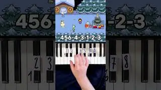 Snowdin Undertale Piano Tutorial #shorts