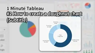 #2 How to create a doughnut chart in Tableau(Subtitle)