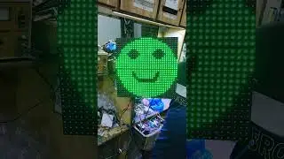 smiley face and sad face with P10 RGB LED Module for speed limit