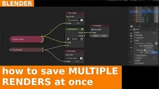 How to Save Different Versions of the Rendering at Once with File Output in Blender