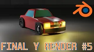 Como hacer un AUTO 3D en BLENDER? RENDERIZADO Y ESCENA #5