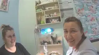 VLOG Larisa Tsukanova came for a manicure